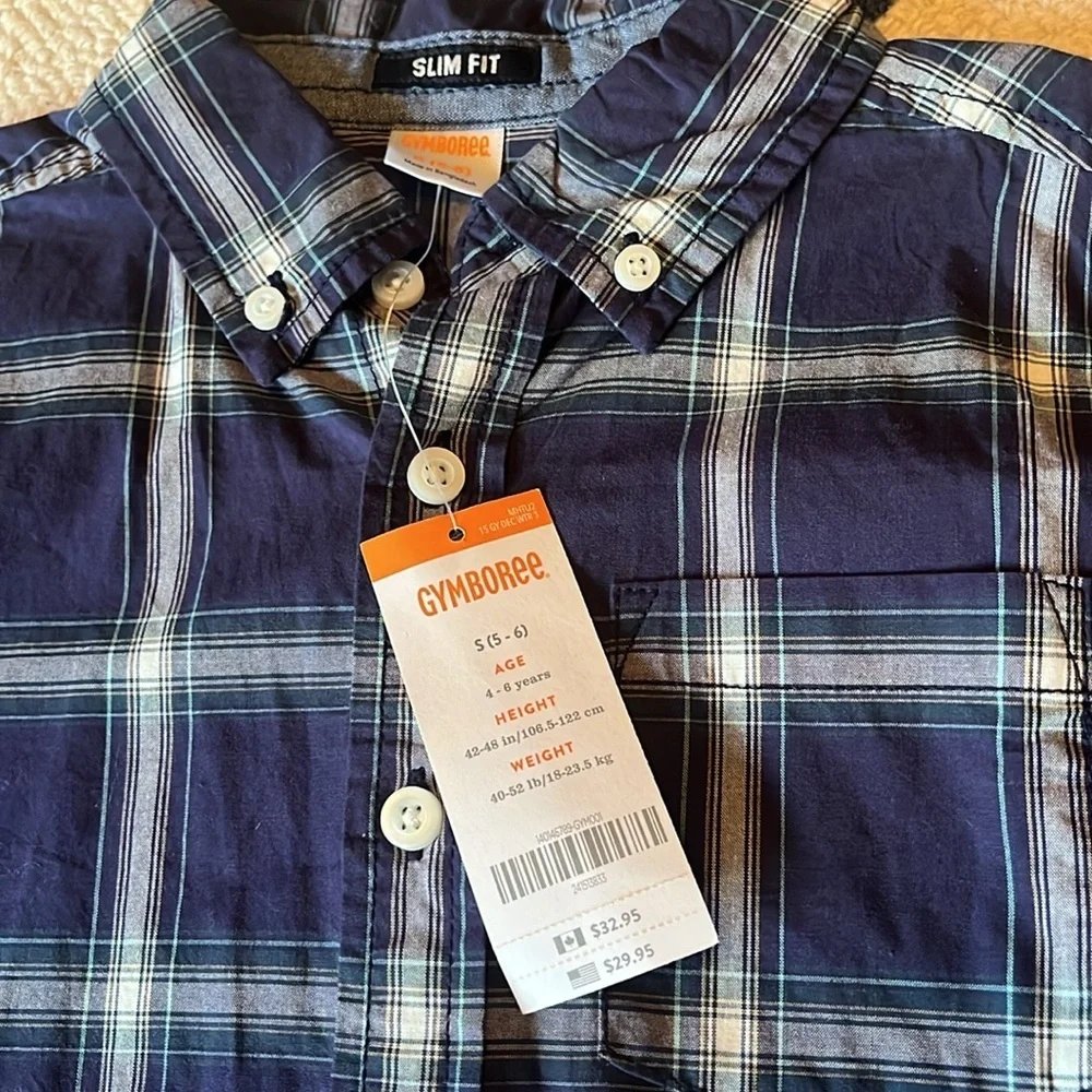 Gymboree plaid shirt new!